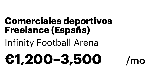 Comerciales deportivos Freelance (España)