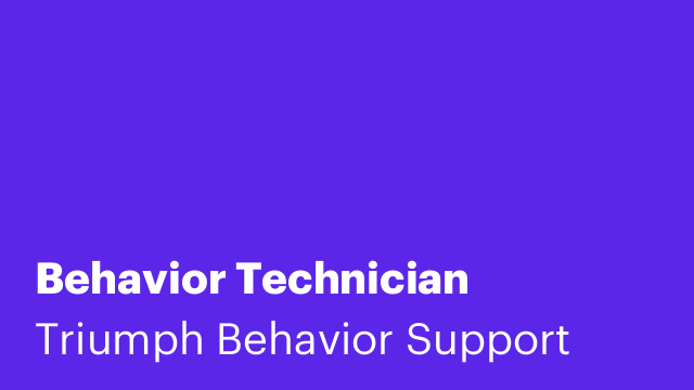 Behavior Technician 