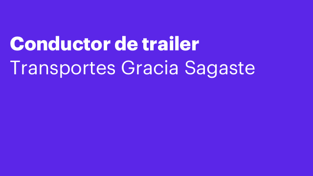 Conductor de trailer