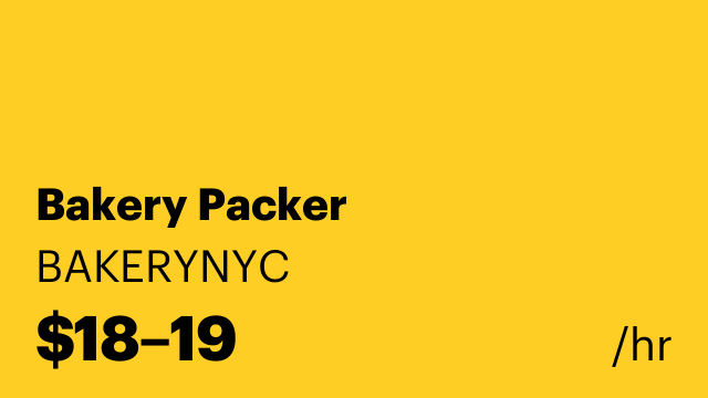Bakery Packer