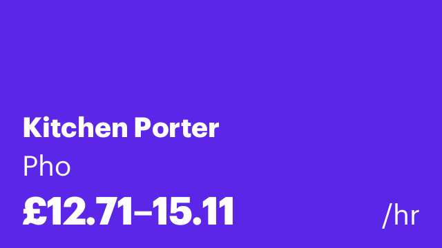 Kitchen Porter