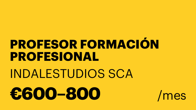 PROFESOR FORMACIÓN PROFESIONAL