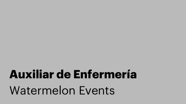 Auxiliar de Enfermería
