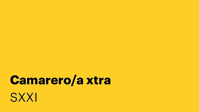 Camarero/a xtra