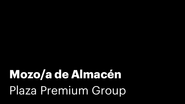 Mozo/a de Almacén