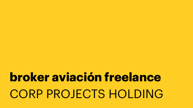 broker aviación freelance