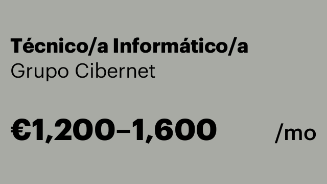 Técnico/a Informático/a