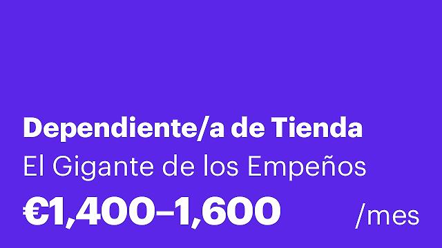 Dependiente/a de Tienda
