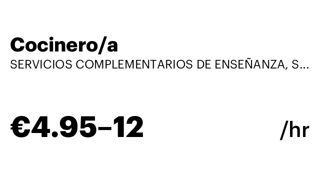 Cocinero/a