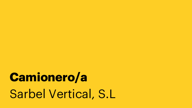 Camionero/a