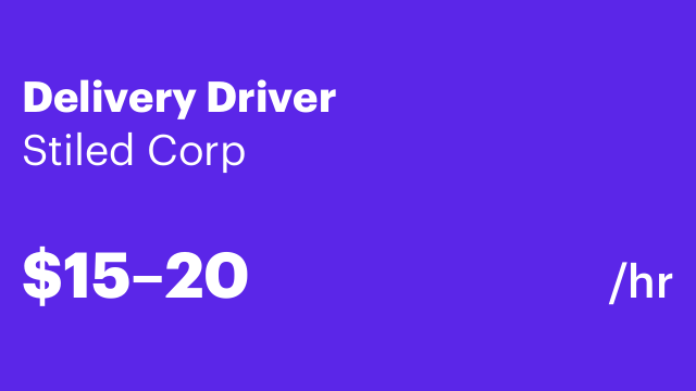 Delivery Driver