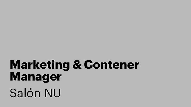 Marketing & Contener Manager