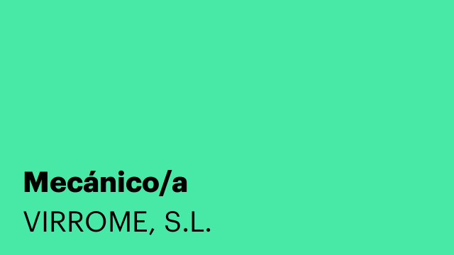 Mecánico/a