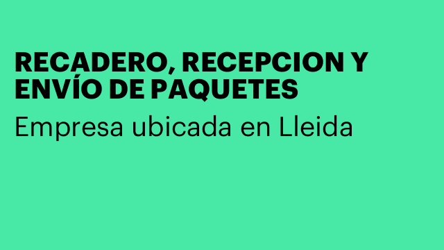 RECADERO, RECEPCION Y ENVÍO DE PAQUETES