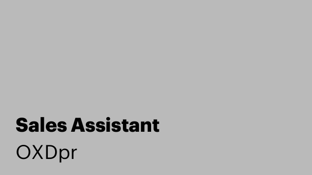 Sales Assistant