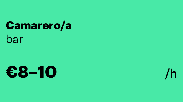 Camarero/a