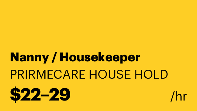 Nanny / Housekeeper