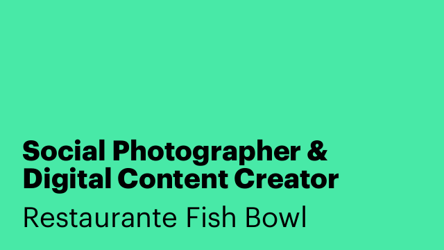 Social Photographer & Digital Content Creator