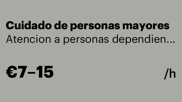 Cuidado de personas mayores