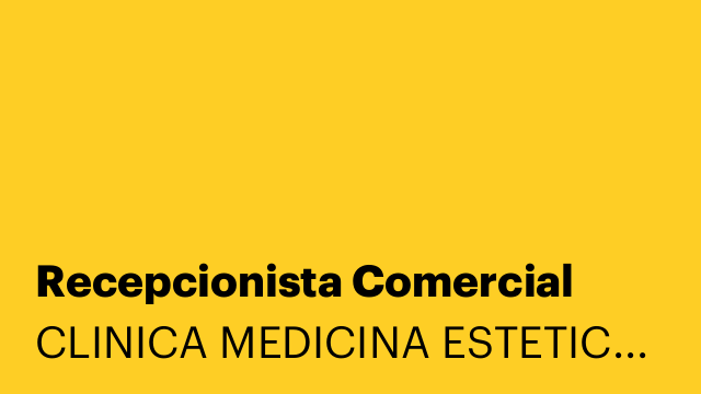 Recepcionista Comercial