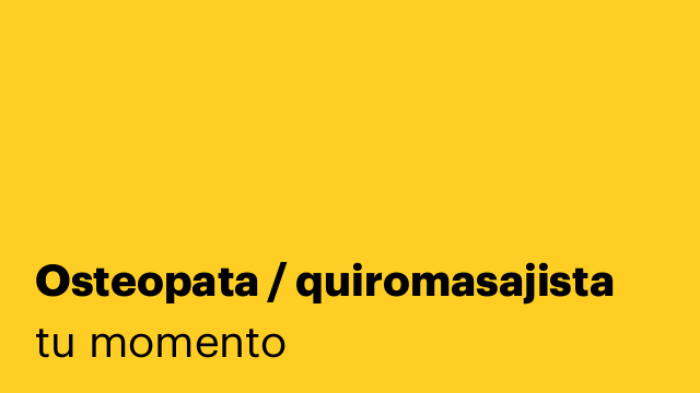 Osteopata / quiromasajista