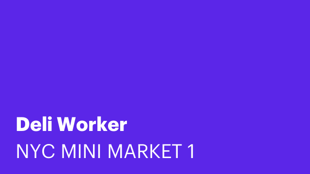 Deli Worker