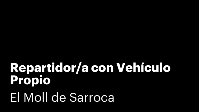 Repartidor/a con Vehículo Propio