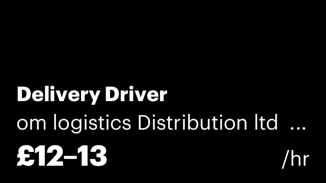 Delivery Driver