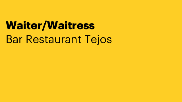 Waiter/Waitress