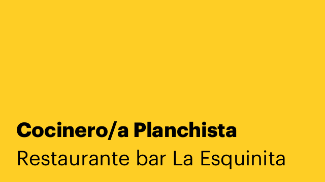 Cocinero/a Planchista