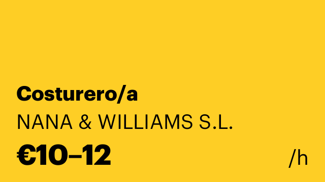 Costurero/a