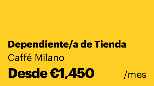 Dependiente/a de Tienda