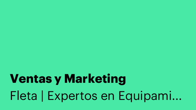 Ventas y Marketing