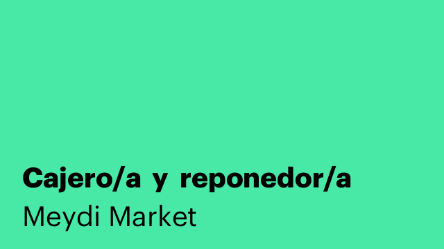 Cajero/a  y  reponedor/a