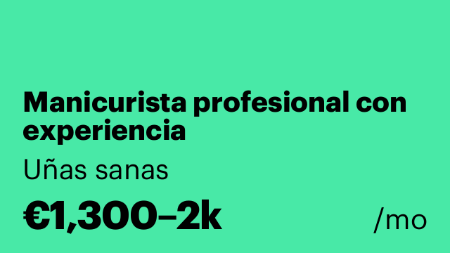 Manicurista profesional con experiencia