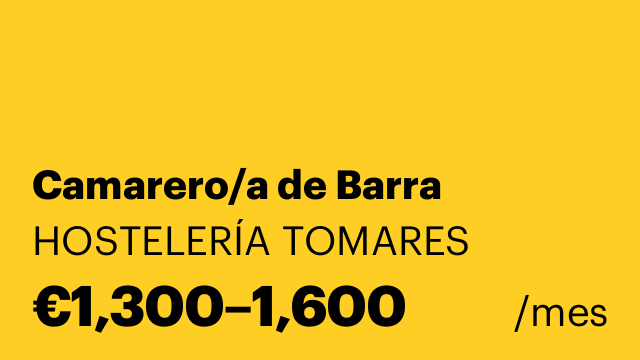 Camarero/a de Barra