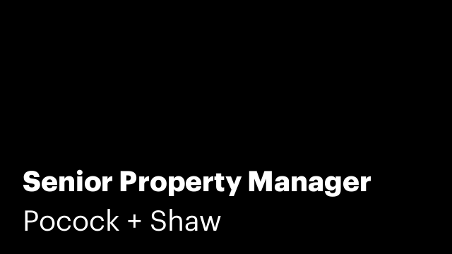 Senior Property Manager