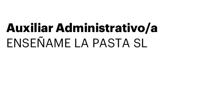 Auxiliar Administrativo/a