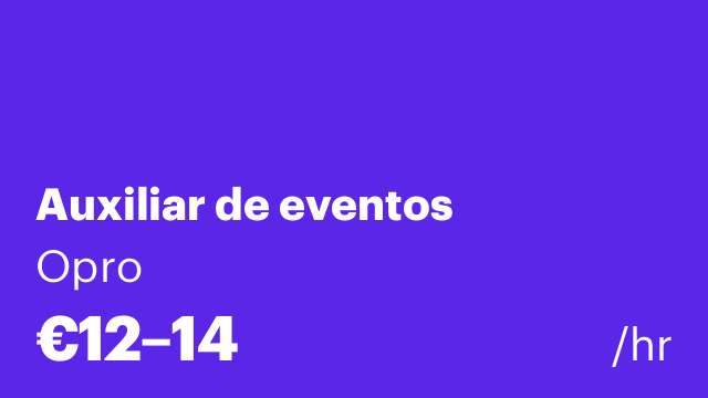Auxiliar de eventos
