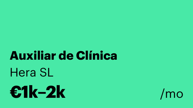 Auxiliar de Clínica