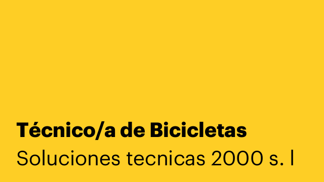 Técnico/a de Bicicletas