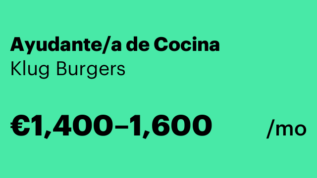 Ayudante/a de Cocina