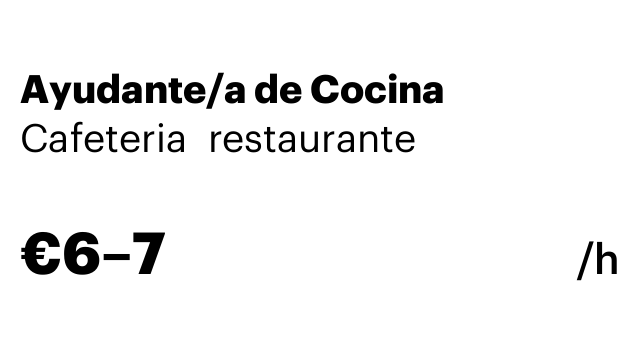 Ayudante/a de Cocina