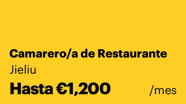 Camarero/a de Restaurante