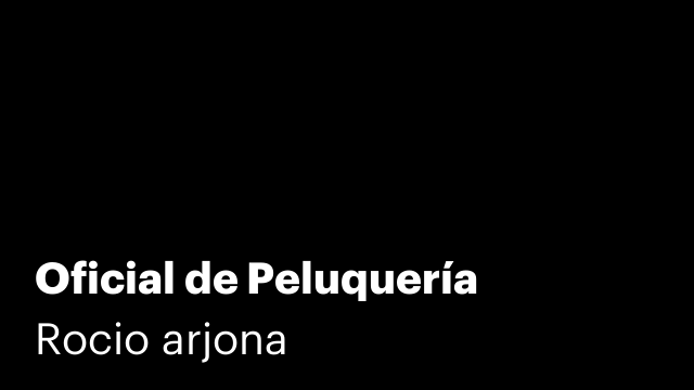 Oficial de Peluquería