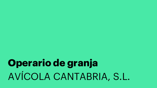 Operario de granja