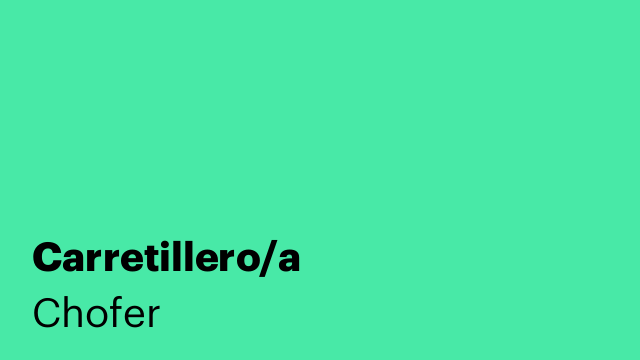 Carretillero/a