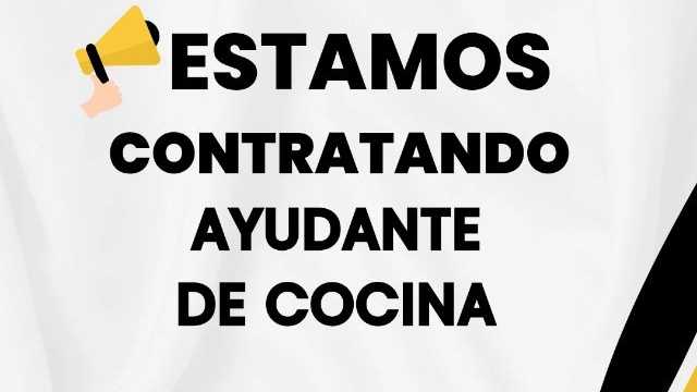 Ayudante/a de Cocinero/a