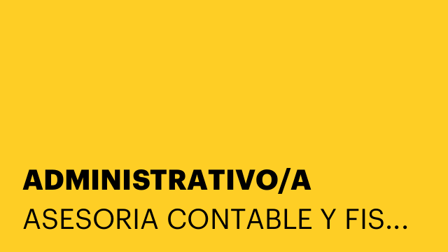 ADMINISTRATIVO/A
