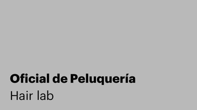 Oficial de Peluquería
